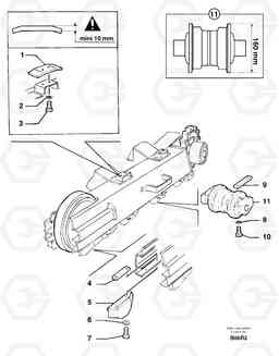 7136 Track rollers EC50VV TYPE 247, Volvo Construction Equipment