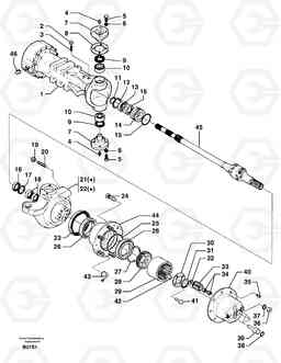 12252 Front axle ( 1660 ) : axle EW50 TYPE 256, Volvo Construction Equipment