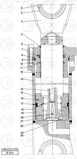 43218 Bucket cylinder EC230 ?KERMAN ?KERMAN EC230 SER NO - 4368, Volvo Construction Equipment