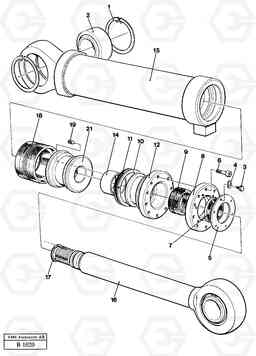 50897 Dozer blade cylinder EW230 ?KERMAN ?KERMAN EW230 SER NO - 1447, Volvo Construction Equipment