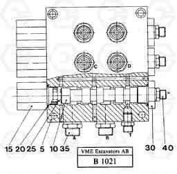 50256 Valve outrigger / dozerblade EW230 ?KERMAN ?KERMAN EW230 SER NO - 1447, Volvo Construction Equipment
