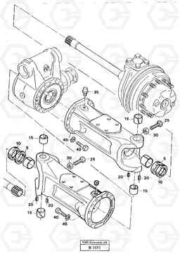 42477 Axle beam, front L.h. Ak 15 EW230 ?KERMAN ?KERMAN EW230 SER NO - 1447, Volvo Construction Equipment