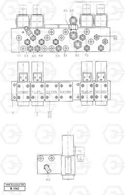 51284 Valve assembly for control with con- nections EW230 ?KERMAN ?KERMAN EW230 SER NO - 1447, Volvo Construction Equipment