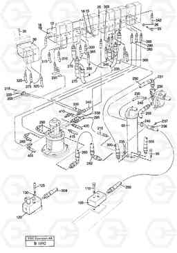 51279 Lines in valve compartment EW230 ?KERMAN ?KERMAN EW230 SER NO - 1447, Volvo Construction Equipment