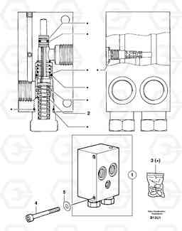 2621 Balancing valve ( travelling ) EC70 TYPE 233, Volvo Construction Equipment