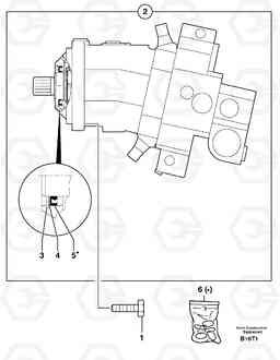 30115 Hydraulic motor : travelling EW50VV TYPE 256, Volvo Construction Equipment