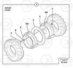 7573 Wheels EW70VV TYPE 262, Volvo Construction Equipment