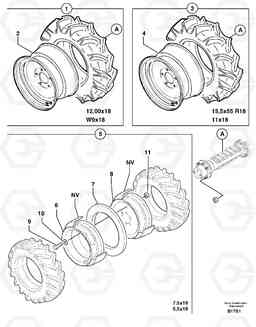 12268 Wheels EW50 TYPE 256, Volvo Construction Equipment