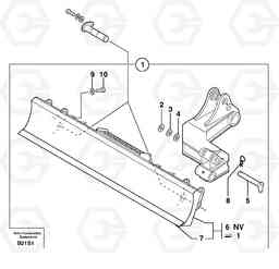 13618 dozer blade on stabiliser EW50 TYPE 256, Volvo Construction Equipment