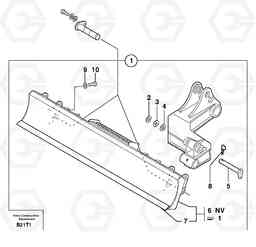 36036 dozer blade on stabiliser EW50VV TYPE 256, Volvo Construction Equipment