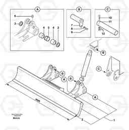 18380 Dozer blade EW70VV TYPE 262, Volvo Construction Equipment