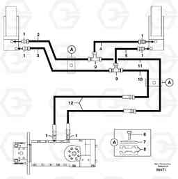 31344 Hydr. circuit. ( oscillation lock ) EW50VV TYPE 256, Volvo Construction Equipment