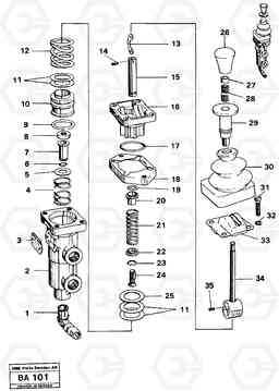 103361 Parking brake valve A20 VOLVO BM A20, Volvo Construction Equipment