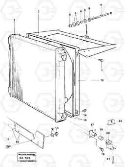 21979 Radiator, fitting A20 VOLVO BM A20, Volvo Construction Equipment