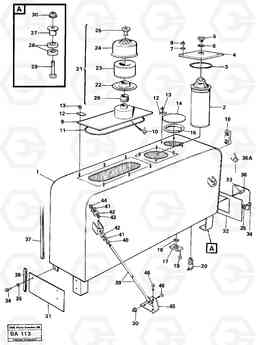 22177 Hydraulic oil tank A20 VOLVO BM A20, Volvo Construction Equipment