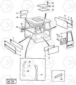 7441 Insulating matting upholstery A20 VOLVO BM A20, Volvo Construction Equipment