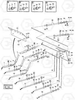 63618 Pneumatic system: connection plate A20 VOLVO BM A20, Volvo Construction Equipment