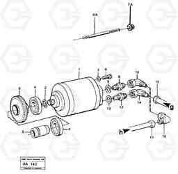 85457 Hydraulic oil pump with fitting parts and connecting parts A20 VOLVO BM A20, Volvo Construction Equipment