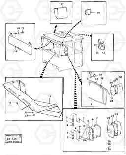 88919 Rear view mirrors and sun vizors A20 VOLVO BM A20, Volvo Construction Equipment