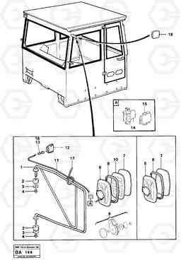 32768 Rear view mirror A20 VOLVO BM A20, Volvo Construction Equipment