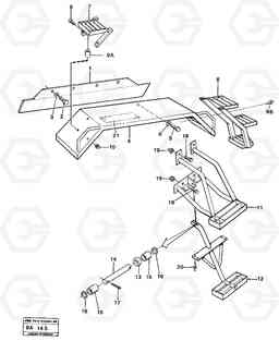 32520 Mudguard and steps A20 VOLVO BM A20, Volvo Construction Equipment