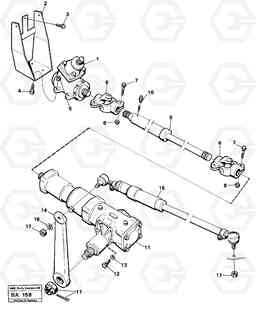 12715 Steering linkage A20 VOLVO BM A20, Volvo Construction Equipment