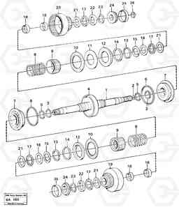 15551 Clutches forward and reverse A20 VOLVO BM A20, Volvo Construction Equipment