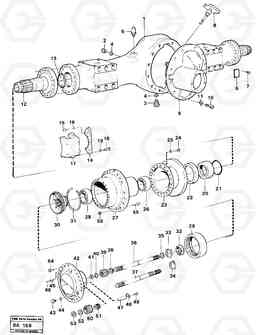 106284 Planet shaft rear Ah 54r; Prod Nr 23718 A20 VOLVO BM A20, Volvo Construction Equipment