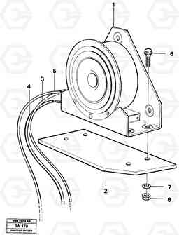 81958 Back-up warning unit A20 VOLVO BM A20, Volvo Construction Equipment