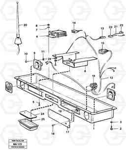 25050 Radio panel A20 VOLVO BM A20, Volvo Construction Equipment