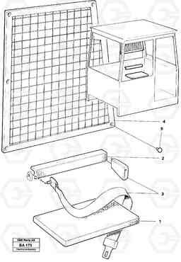 32307 Instructor's seat, USA A20 VOLVO BM A20, Volvo Construction Equipment