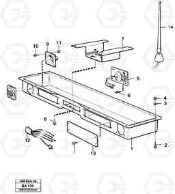 25049 Radio panel A20 VOLVO BM A20, Volvo Construction Equipment