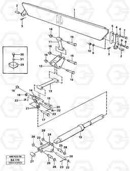 16367 Rear flap, mechanical A20 VOLVO BM A20, Volvo Construction Equipment