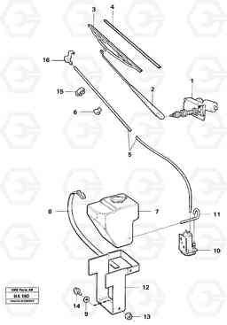 15545 Windscreen washer and wiper A20 VOLVO BM A20, Volvo Construction Equipment