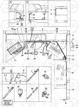 15666 Electrical system, cab A20 VOLVO BM A20, Volvo Construction Equipment