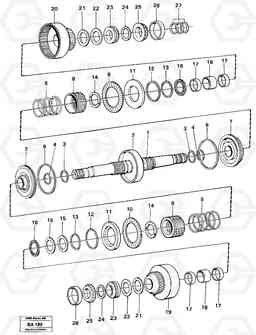 40237 Clutches forward and reverse A20 VOLVO BM A20, Volvo Construction Equipment