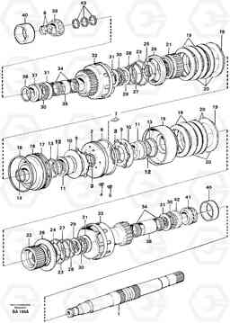 38660 Clutches 3:rd and 4:th speeds A20 VOLVO BM A20, Volvo Construction Equipment