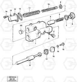 92633 Valves A20 VOLVO BM A20, Volvo Construction Equipment