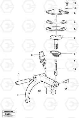 17007 Differential lock A20 VOLVO BM A20, Volvo Construction Equipment