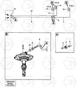 17008 Pneumatic system: t-diff Wagon A20 VOLVO BM A20, Volvo Construction Equipment