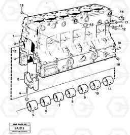 101002 Cylinder block A20 VOLVO BM A20, Volvo Construction Equipment