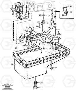 102807 Lubricating oil system A20 VOLVO BM A20, Volvo Construction Equipment