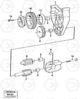 100745 Oil pump A20 VOLVO BM A20, Volvo Construction Equipment