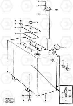 16561 Fuel tank A20 VOLVO BM A20, Volvo Construction Equipment