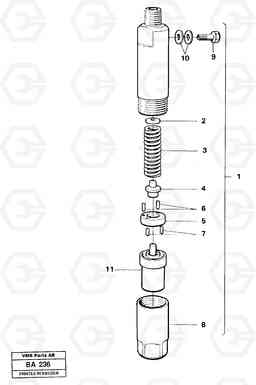 63333 Injector A20 VOLVO BM A20, Volvo Construction Equipment