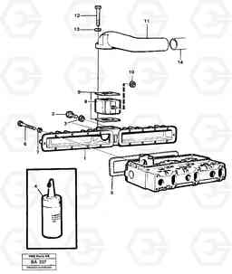 54000 Inlet manifold A20 VOLVO BM A20, Volvo Construction Equipment