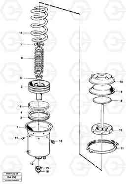 19198 Brake cylinder A20 VOLVO BM A20, Volvo Construction Equipment