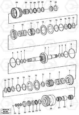 20151 Clutches 1:st and 2:nd speeds A20 VOLVO BM A20, Volvo Construction Equipment