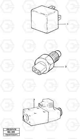 41293 Relays, sensors and solenoid valves. Referens list A20 VOLVO BM A20, Volvo Construction Equipment