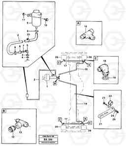 71357 Hydraulic brake system, tractor A20 VOLVO BM A20, Volvo Construction Equipment